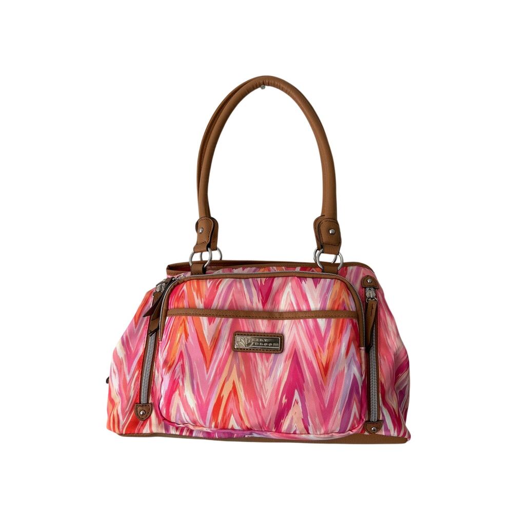 Lily Bloom Pink and Orange Handbag